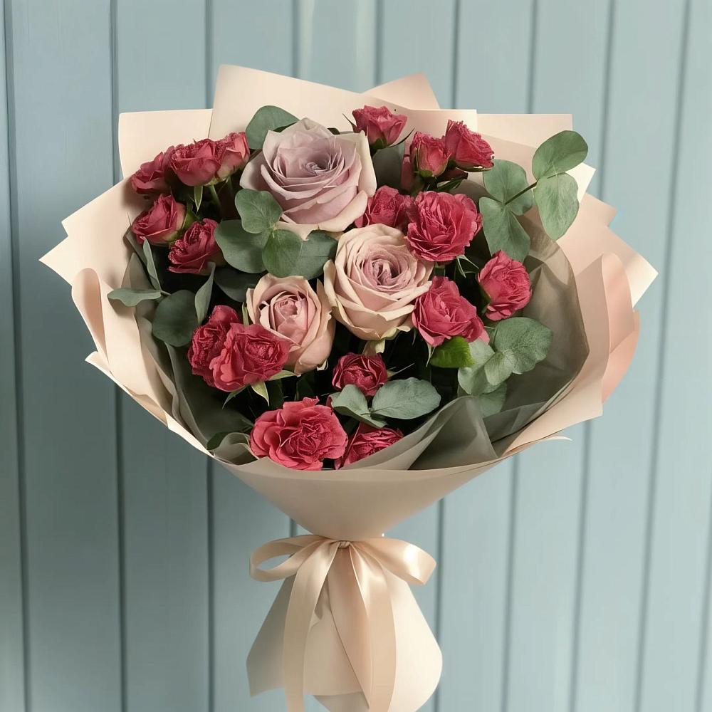 Букет цветов из: Гвоздики и Розы в Соколе Магаданской области