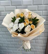 Букет цветов из:  Розы и Хризантемы в Соколе Магаданской области