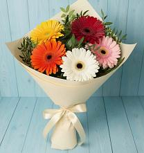 Букет цветов из:  Герберы в Соколе Магаданской области