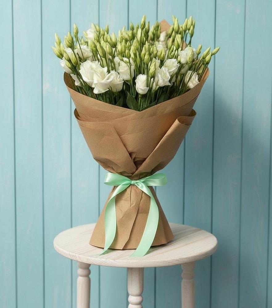 Букет цветов из: Лизиантусы в Соколе Магаданской области