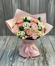 Букет цветов из:  Гвоздики, Розы и Хризантемы в Соколе Магаданской области