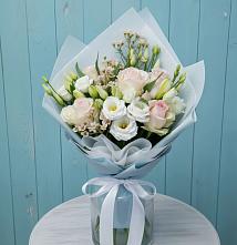 Букет цветов из:  Розы и Лизиантусы #REPLACE_PRED# Соколе Магаданской области